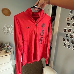 Ohio State Red Quarter-Zip Pullover